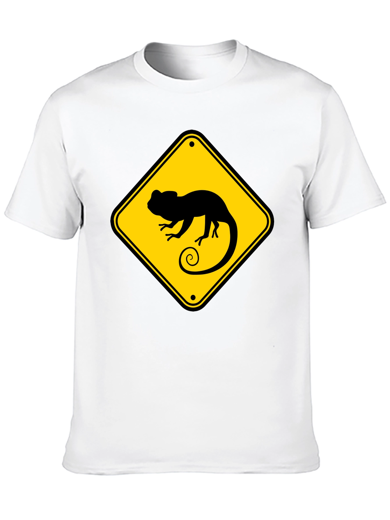 Chameleon Crossing T-Shirt - Novelty Graphic Tee