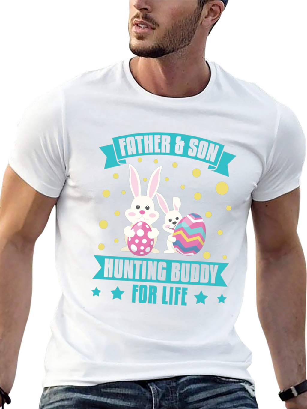 Father & Son Hunting Buddy Easter T-Shirt