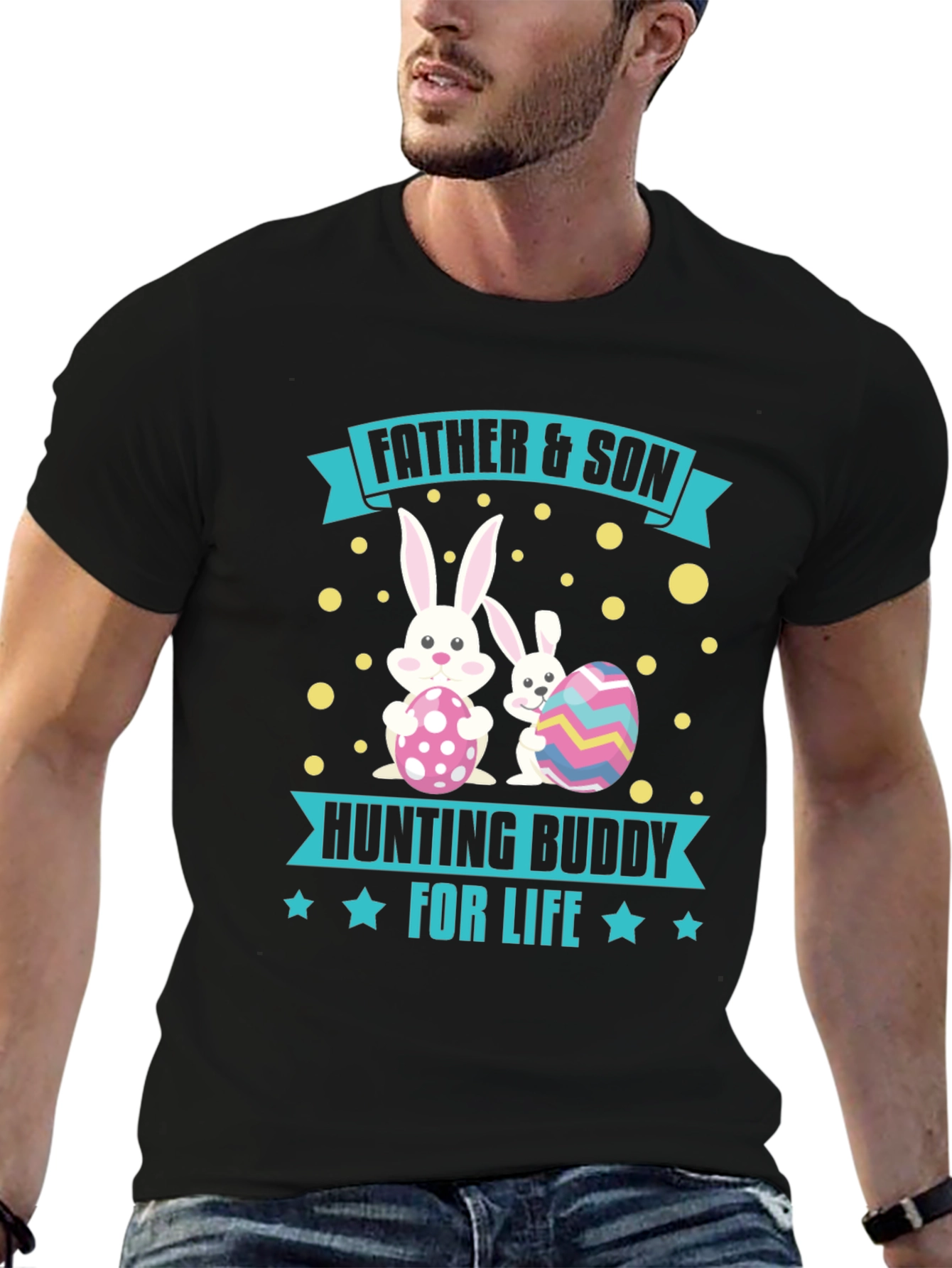 Father & Son Hunting Buddy Easter T-Shirt