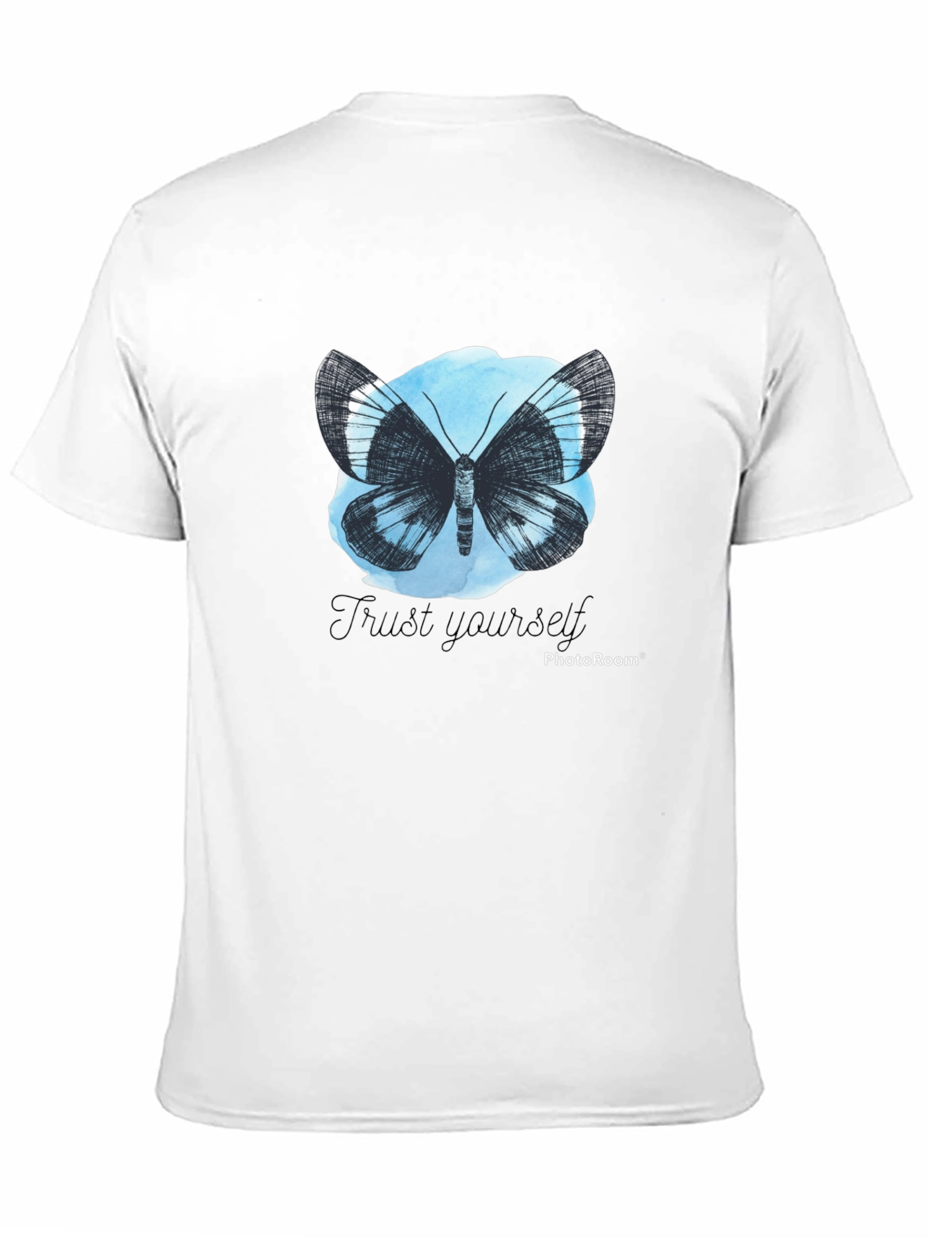 Butterfly Trust Yourself Graphic Tee - Black