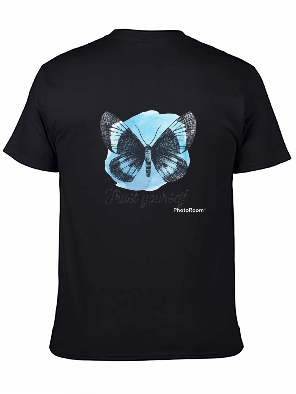 Butterfly Trust Yourself Graphic Tee - Black