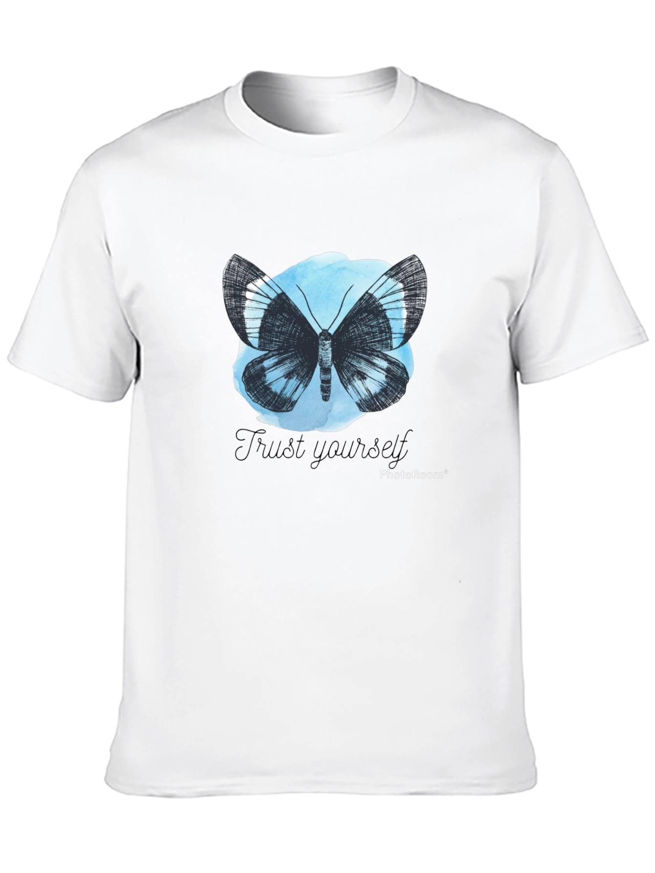 Butterfly Trust Yourself Graphic Tee - Black