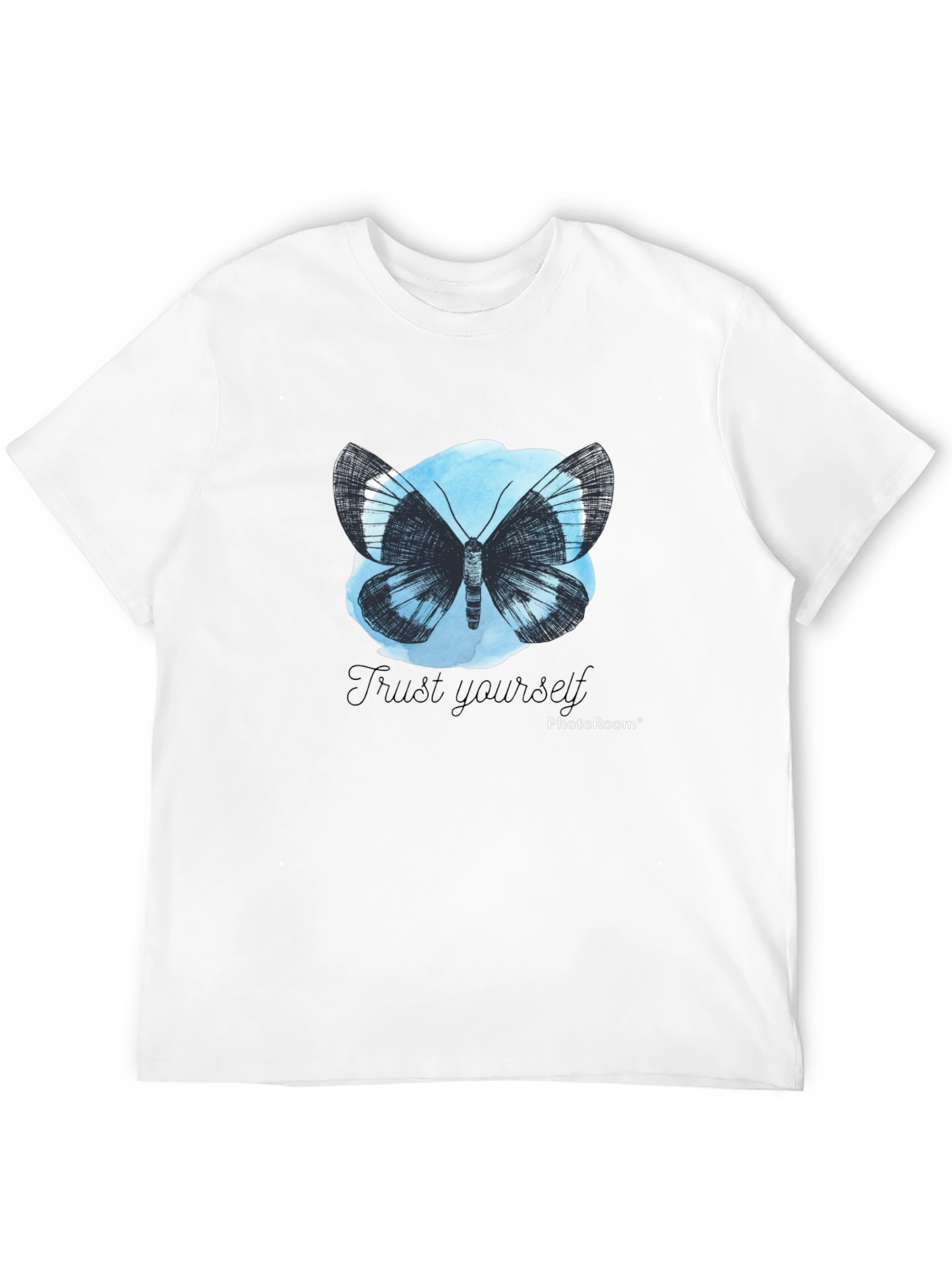 Butterfly Trust Yourself Graphic Tee - Black
