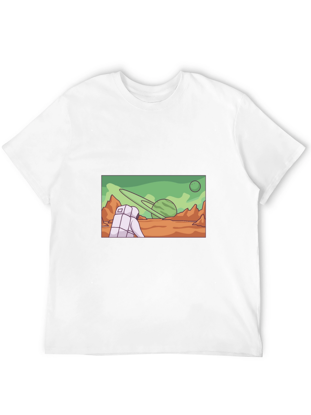 Astronaut Planet Graphic T-Shirt