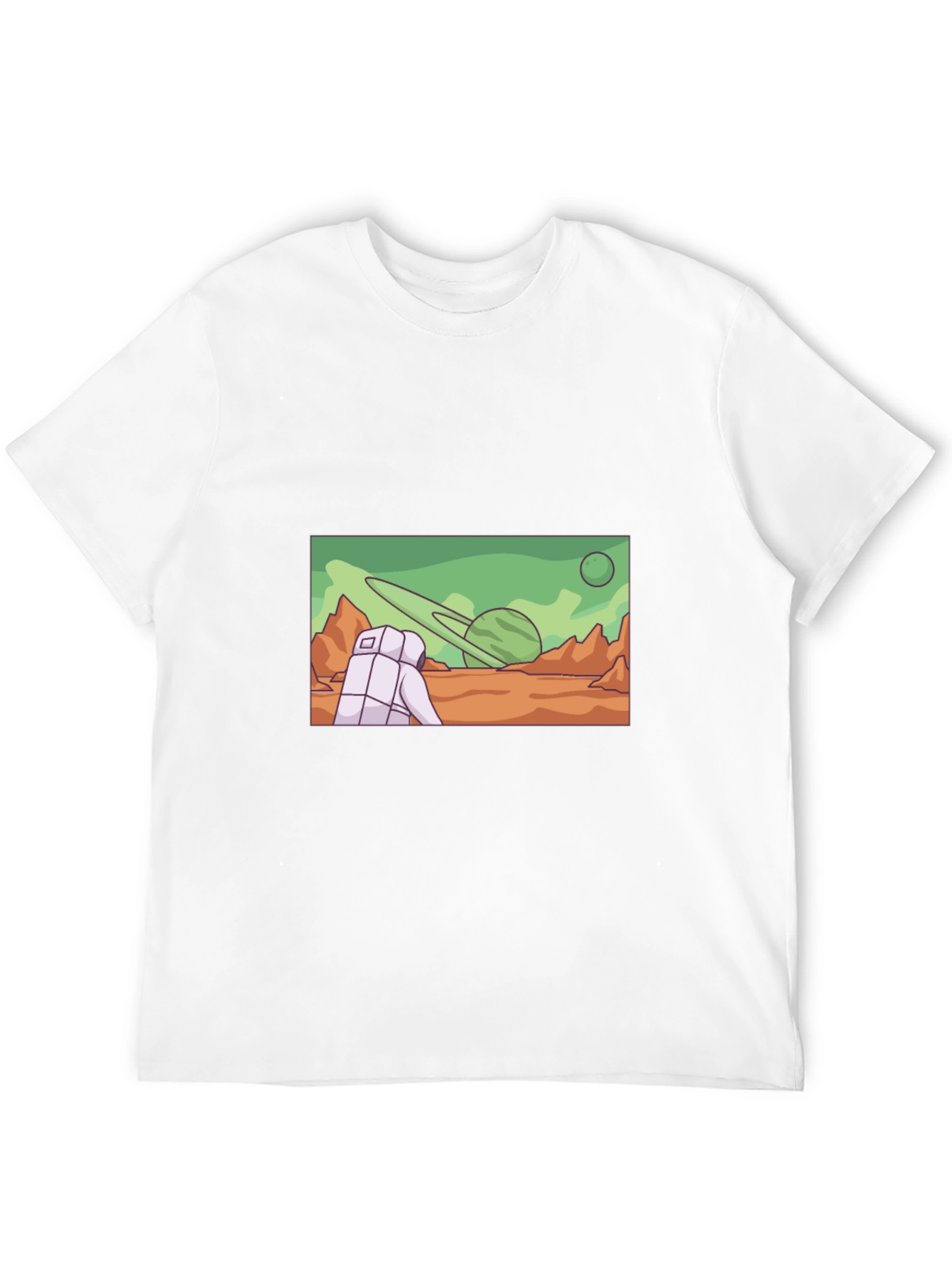 Astronaut Planet Graphic T-Shirt