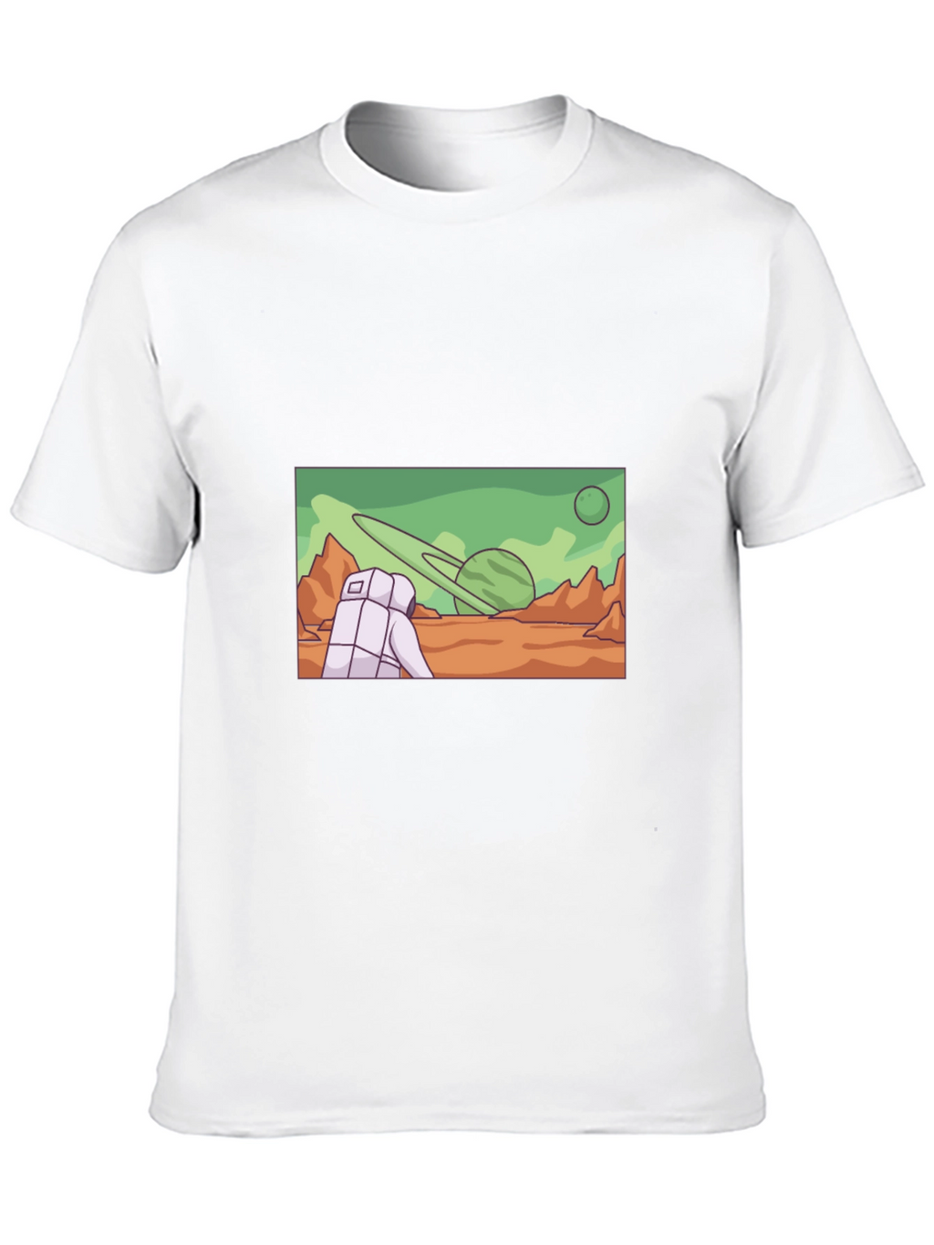Astronaut Planet Graphic T-Shirt