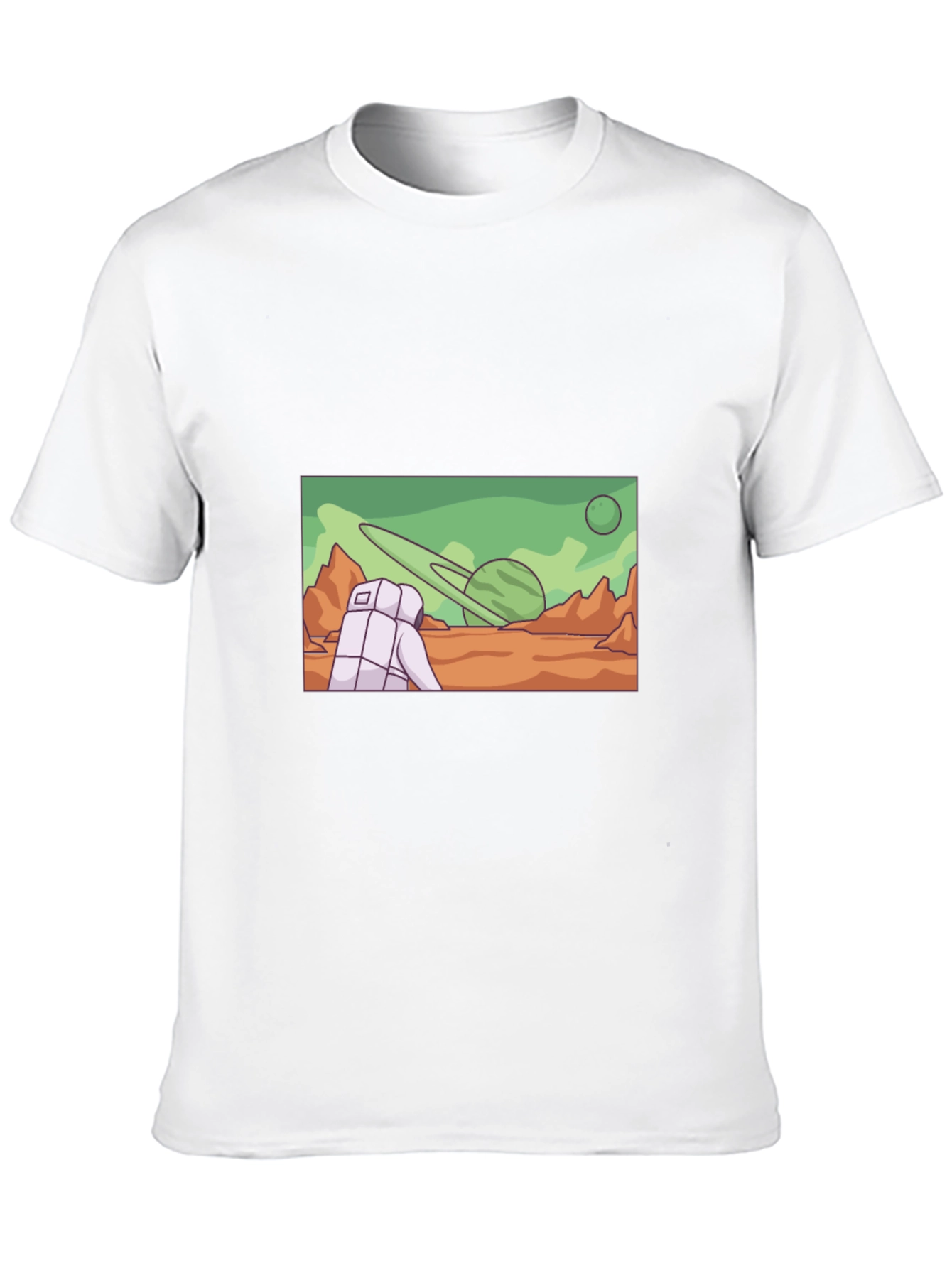 Astronaut Planet Graphic T-Shirt