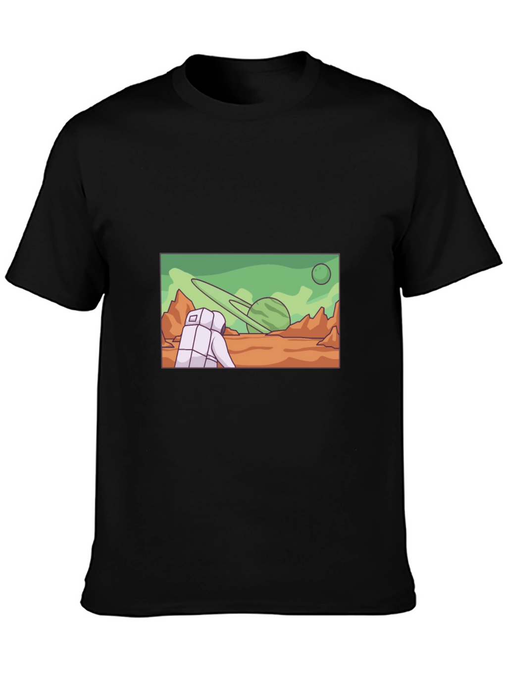 Astronaut Planet Graphic T-Shirt