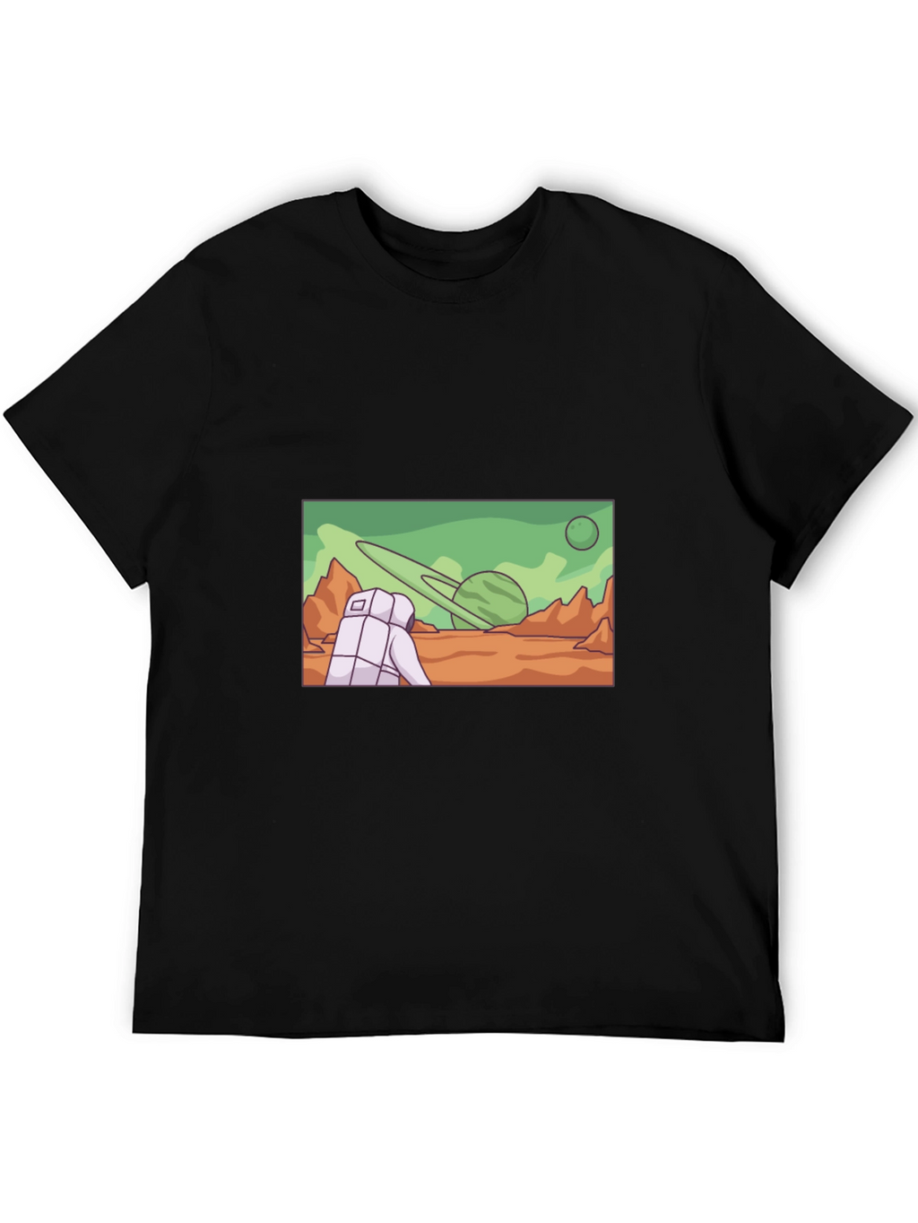 Astronaut Planet Graphic T-Shirt