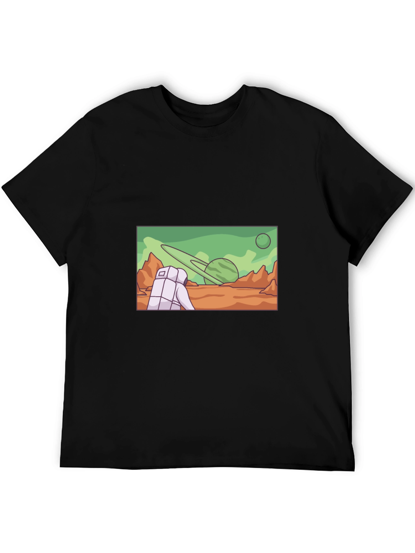 Astronaut Planet Graphic T-Shirt