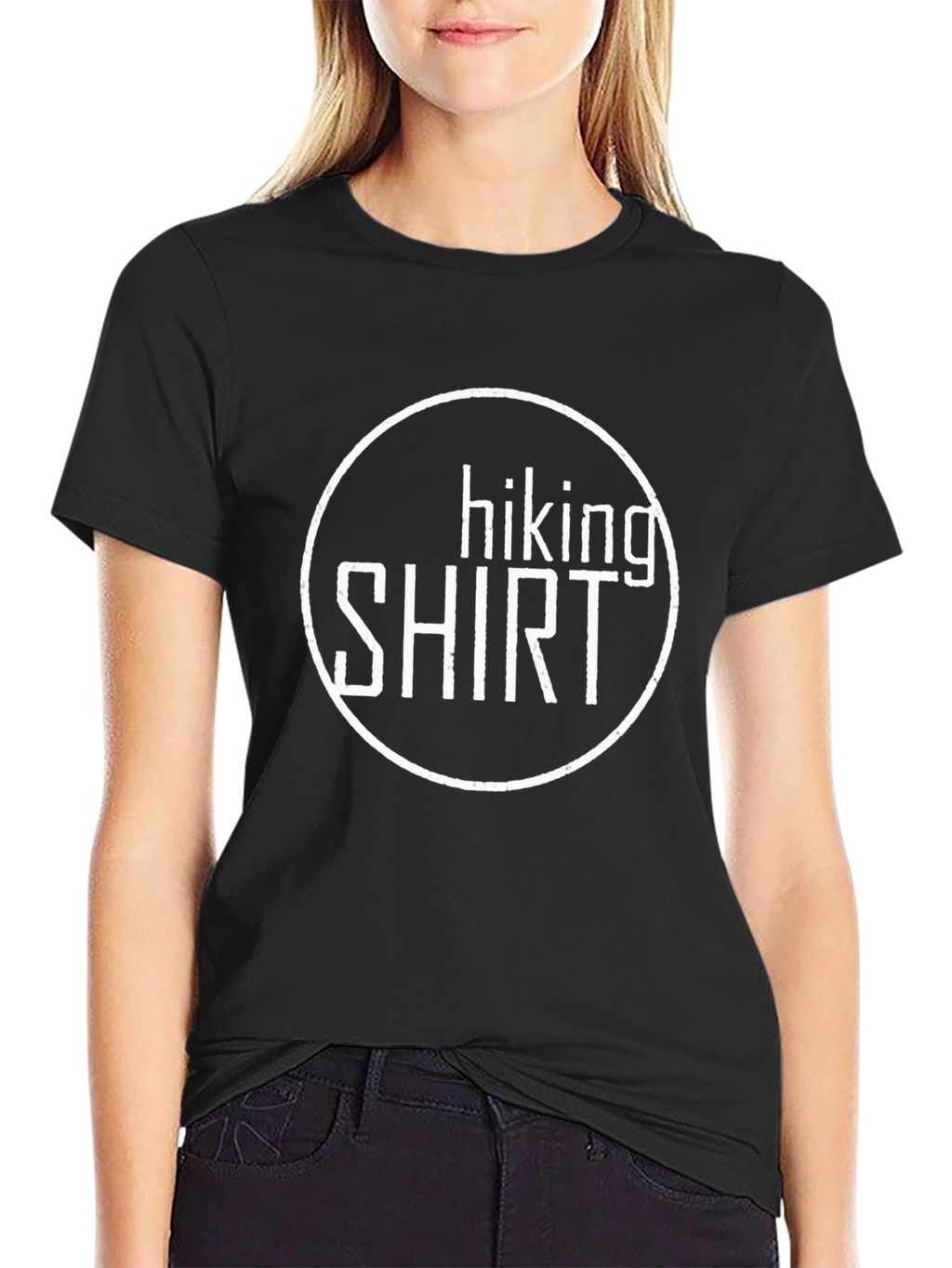 Hiking Shirt Graphic Tee - Black Cotton Blend