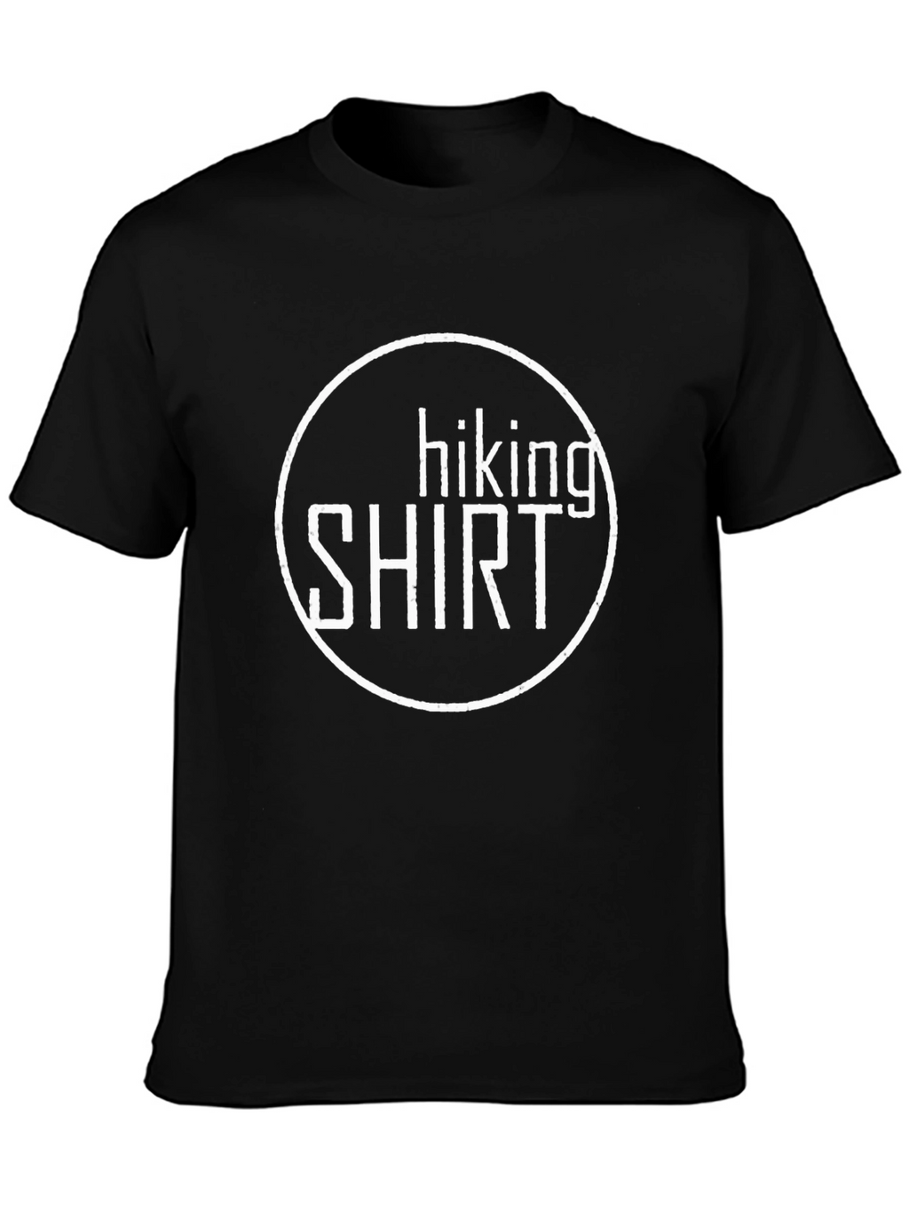 Hiking Shirt Graphic Tee - Black Cotton Blend