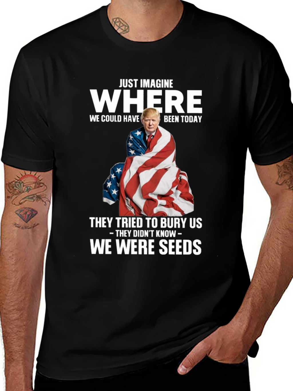 Imagine Where Trump T-Shirt - Patriotic Tee