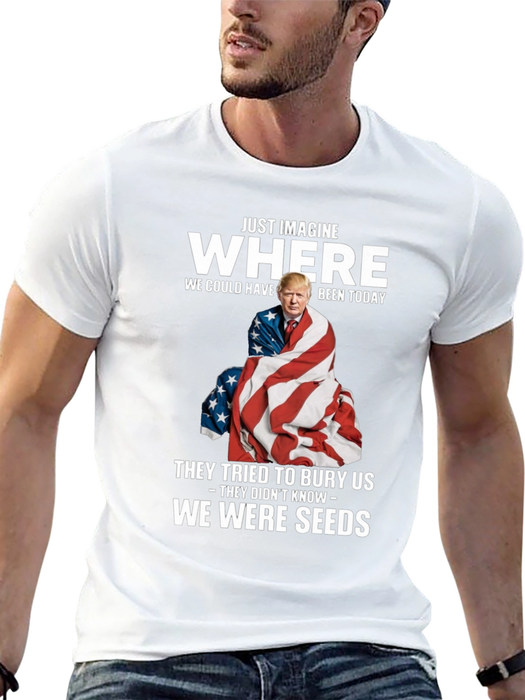 Imagine Where Trump T-Shirt - Patriotic Tee