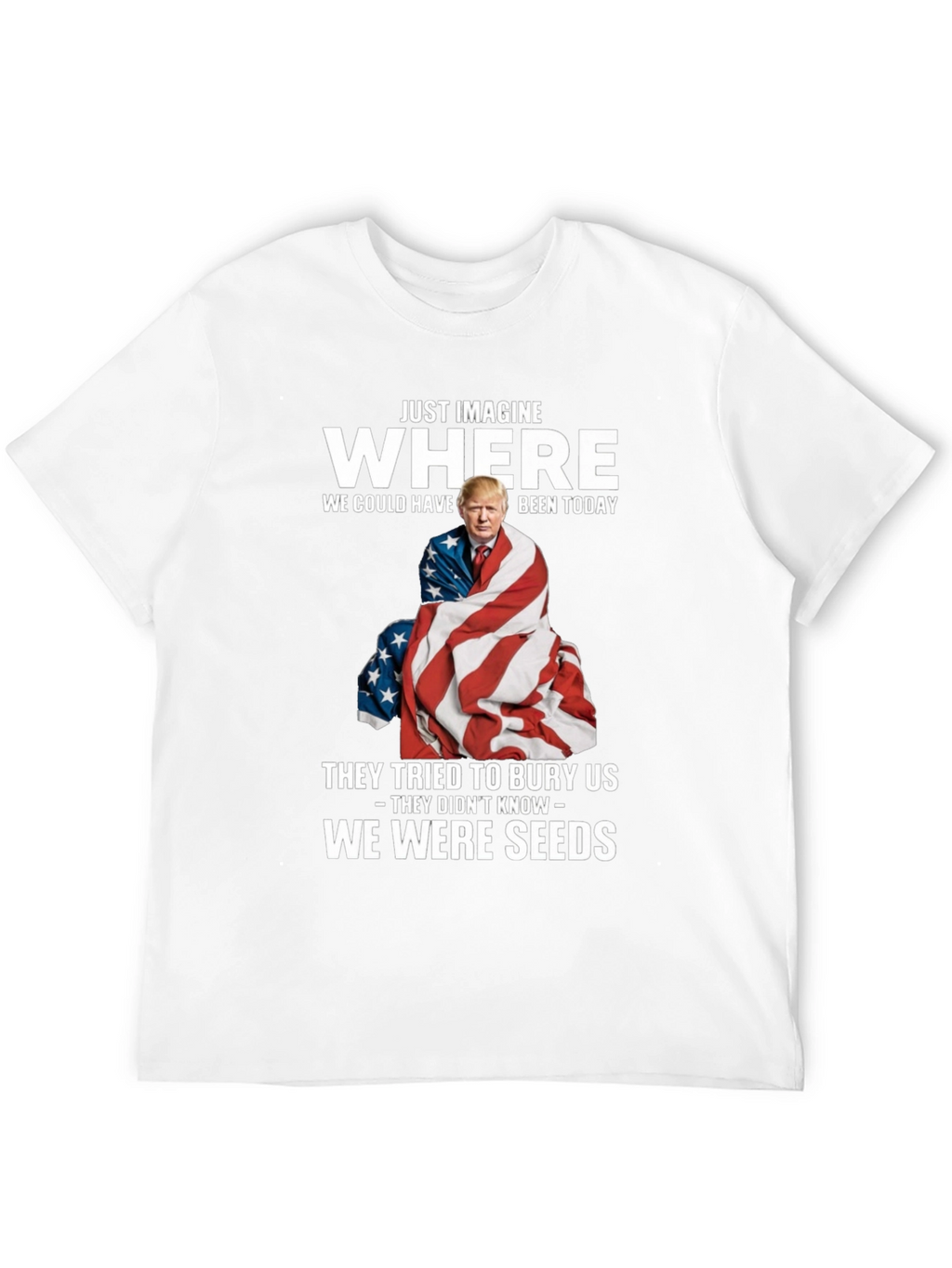 Imagine Where Trump T-Shirt - Patriotic Tee