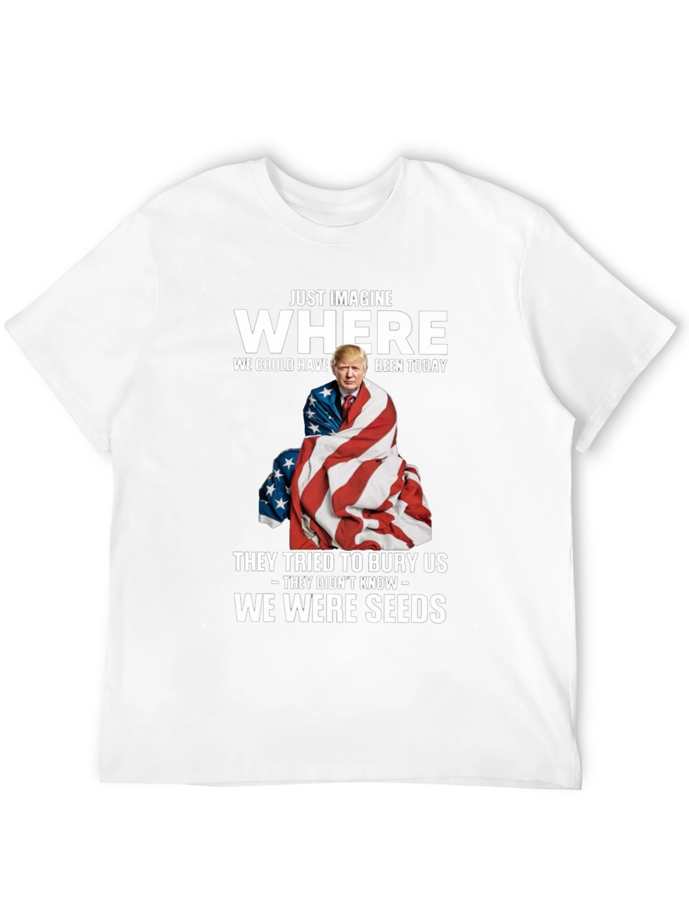 Imagine Where Trump T-Shirt - Patriotic Tee