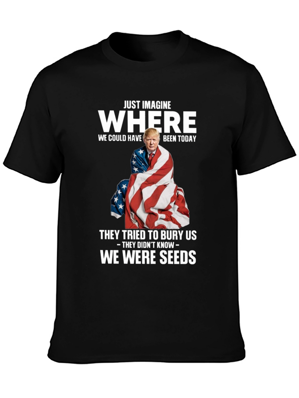 Imagine Where Trump T-Shirt - Patriotic Tee