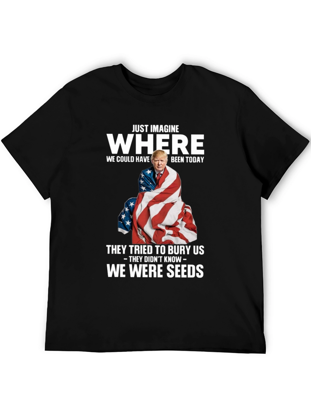 Imagine Where Trump T-Shirt - Patriotic Tee
