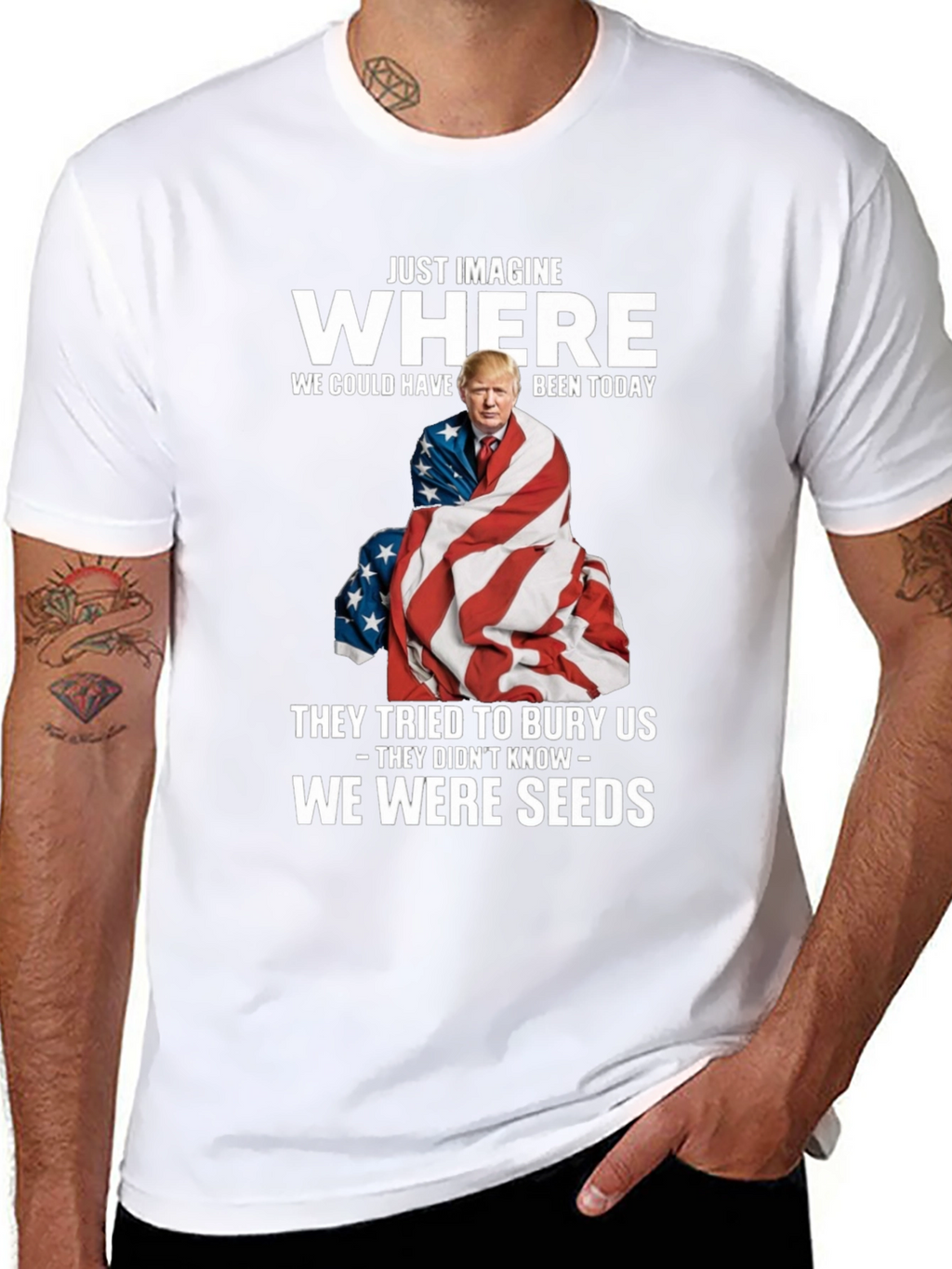 Imagine Where Trump T-Shirt - Patriotic Tee