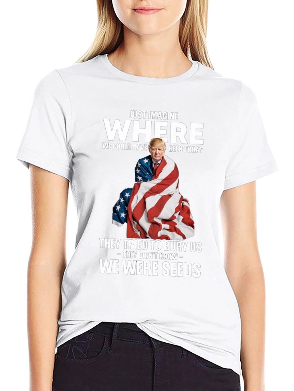 Imagine Where Trump T-Shirt - Patriotic Tee