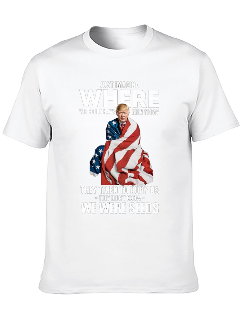 Imagine Where Trump T-Shirt - Patriotic Tee