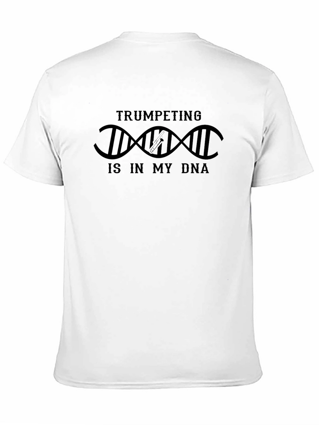 Trumpeting is in My DNA Black Graphic T-Shirt