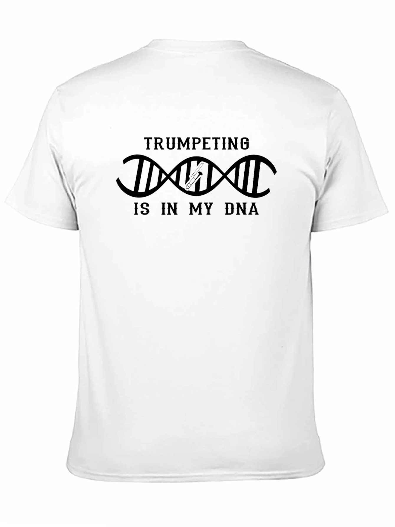 Trumpeting is in My DNA Black Graphic T-Shirt