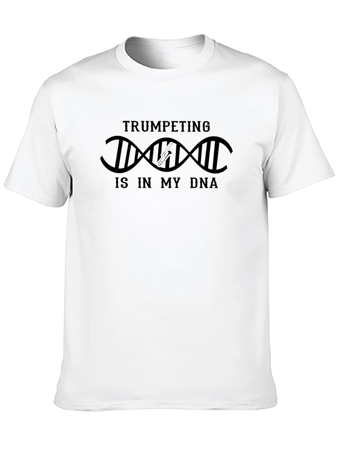 Trumpeting is in My DNA Black Graphic T-Shirt
