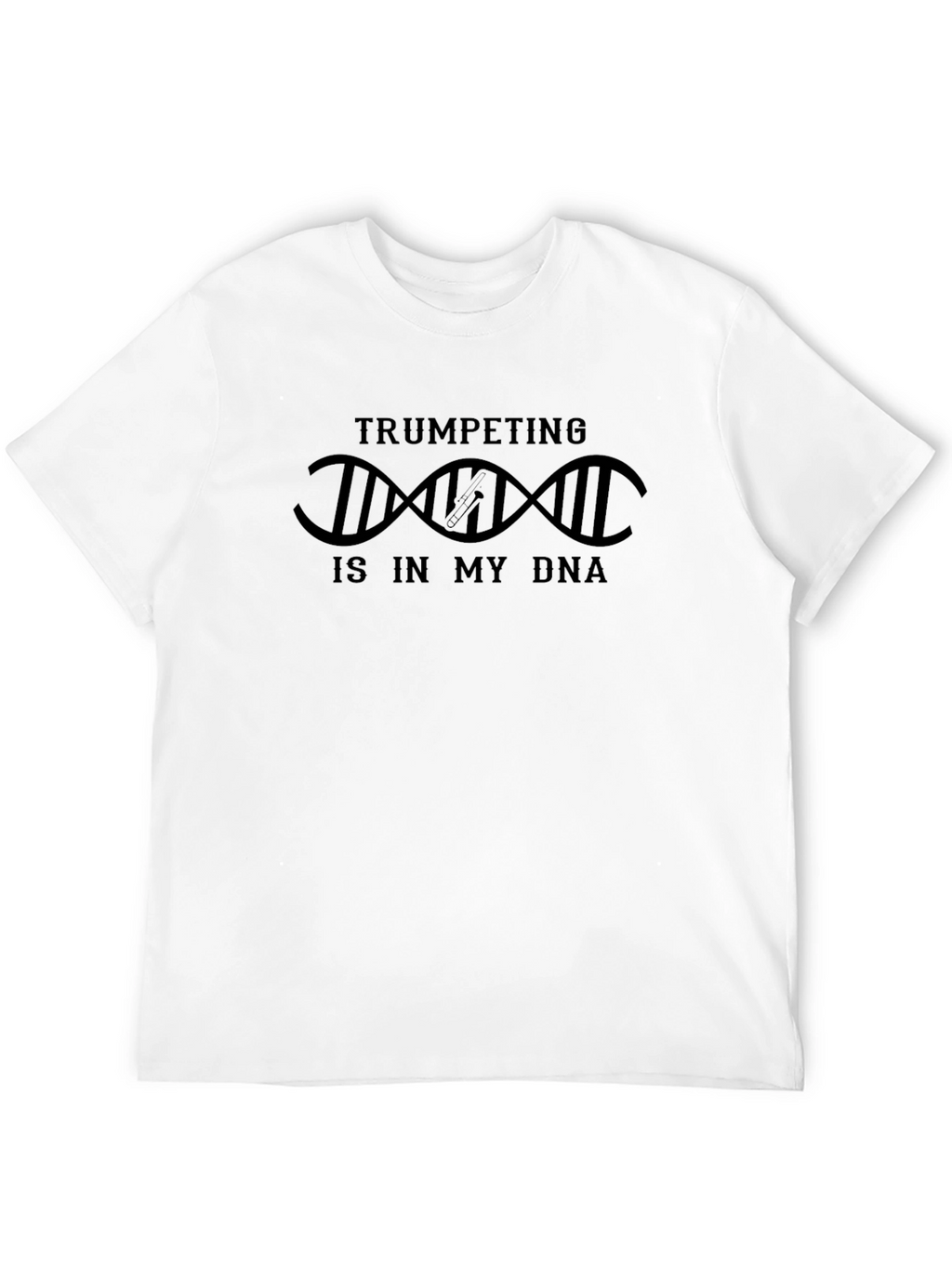 Trumpeting is in My DNA Black Graphic T-Shirt