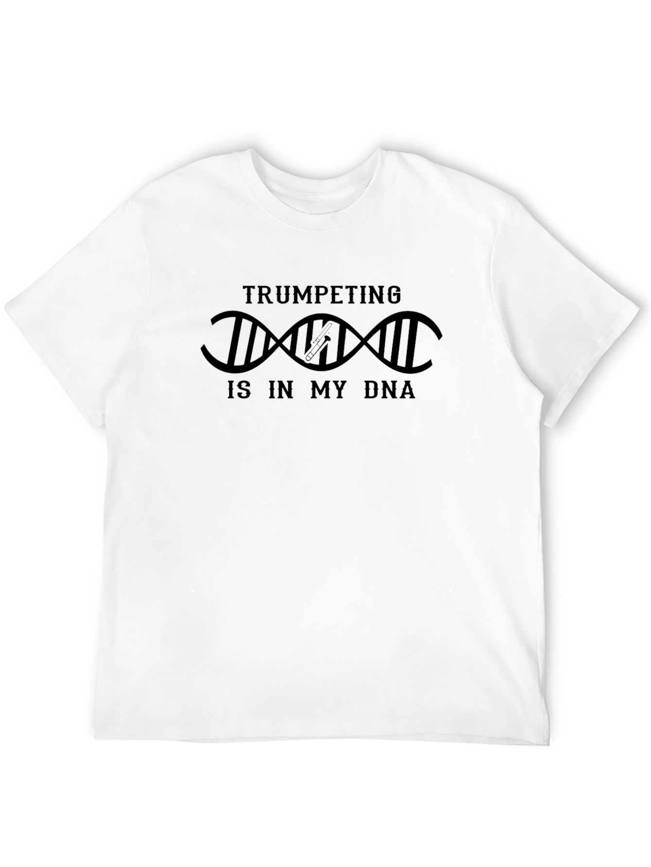 Trumpeting is in My DNA Black Graphic T-Shirt