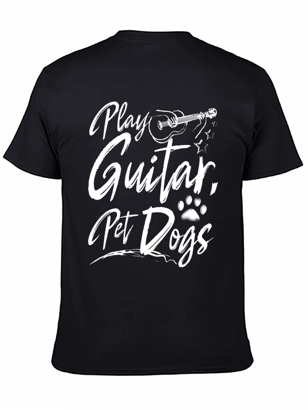 Play Guitar Pet Dogs Graphic T-Shirt