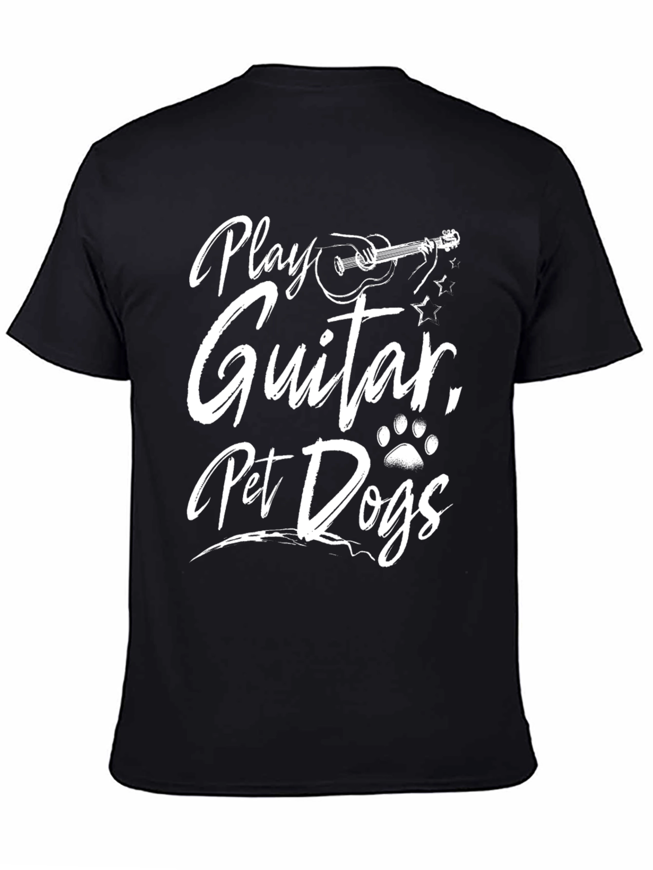 Play Guitar Pet Dogs Graphic T-Shirt