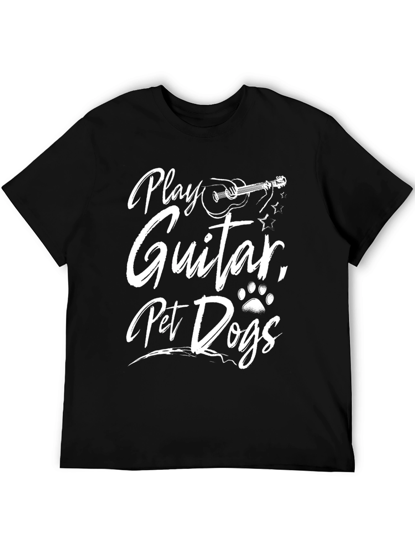 Play Guitar Pet Dogs Graphic T-Shirt
