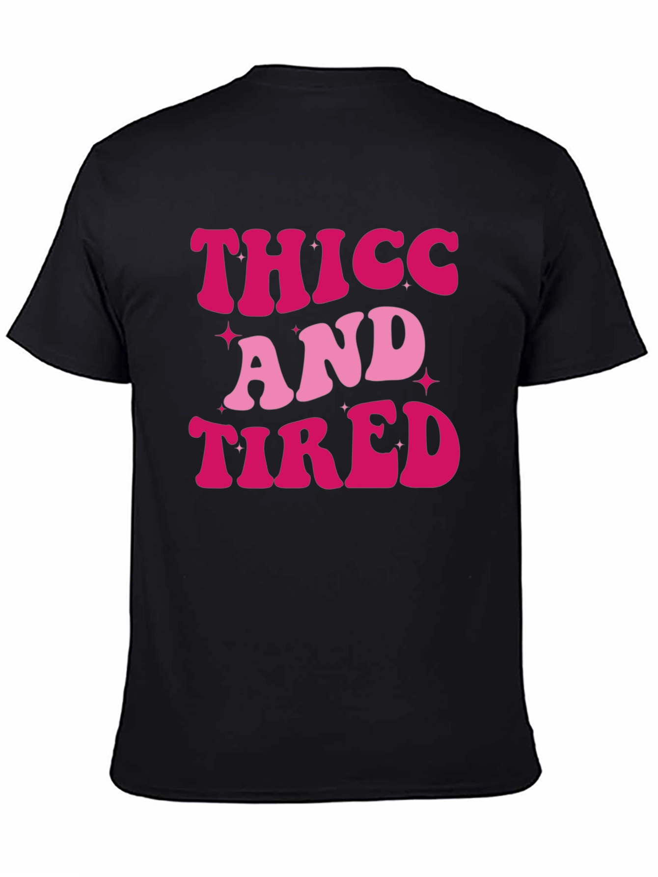 Thicc And Tired Retro Style T-Shirt