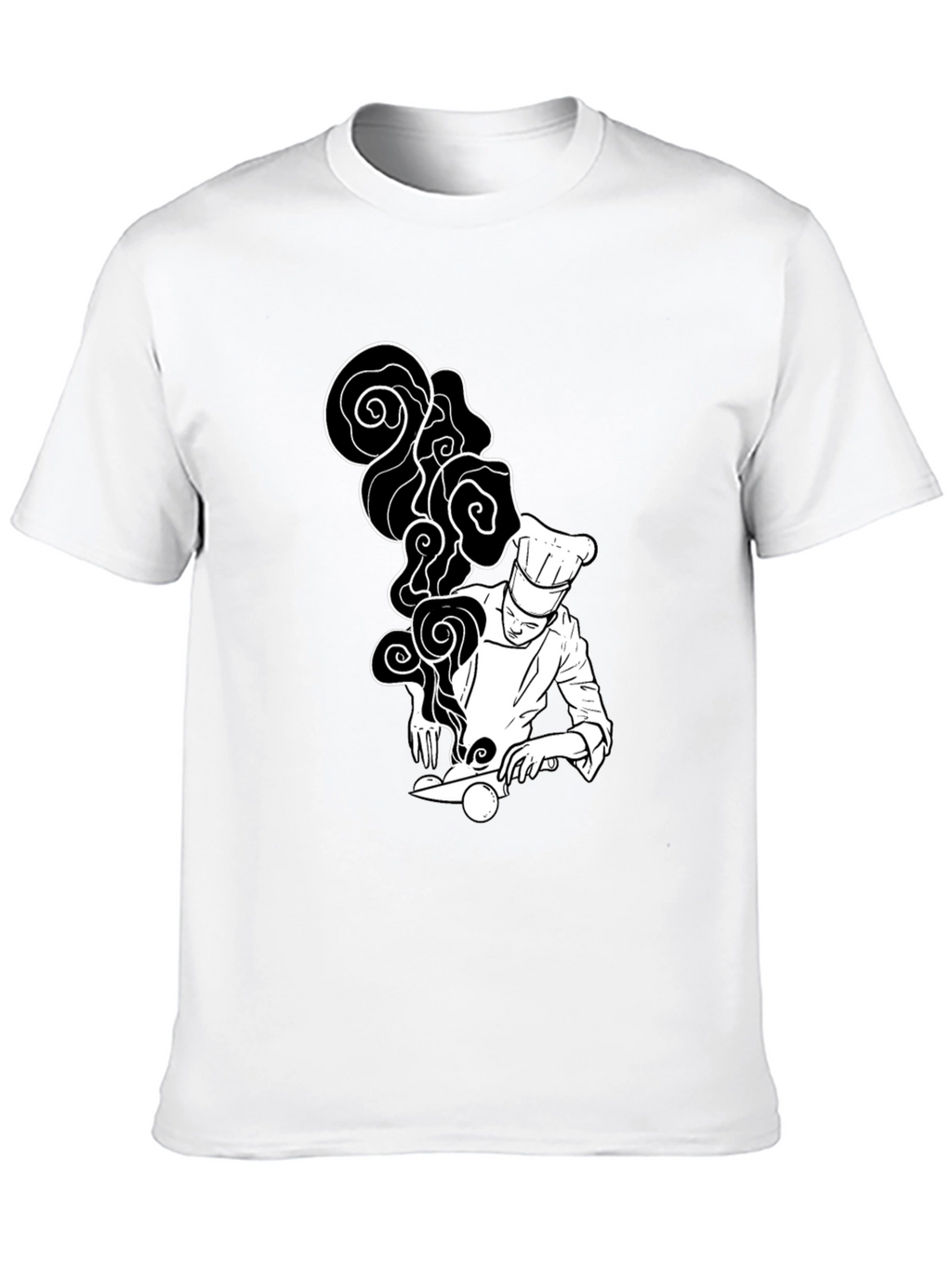 Chef Graphic T-Shirt - Black Unique Design