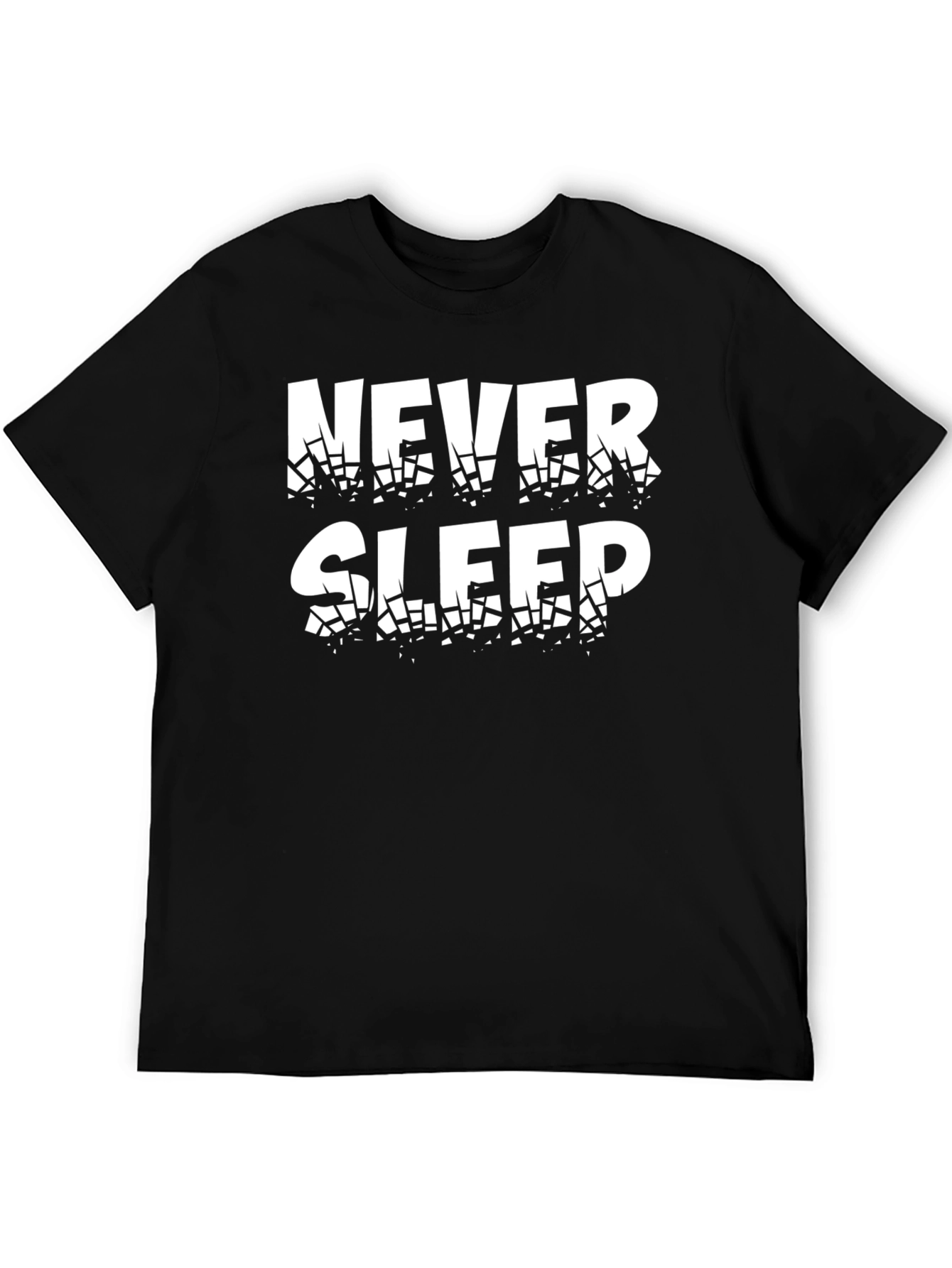 Never Sleep Graphic T-Shirt - Black