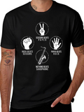Rock Paper Scissors Saxophone Graphic Tee