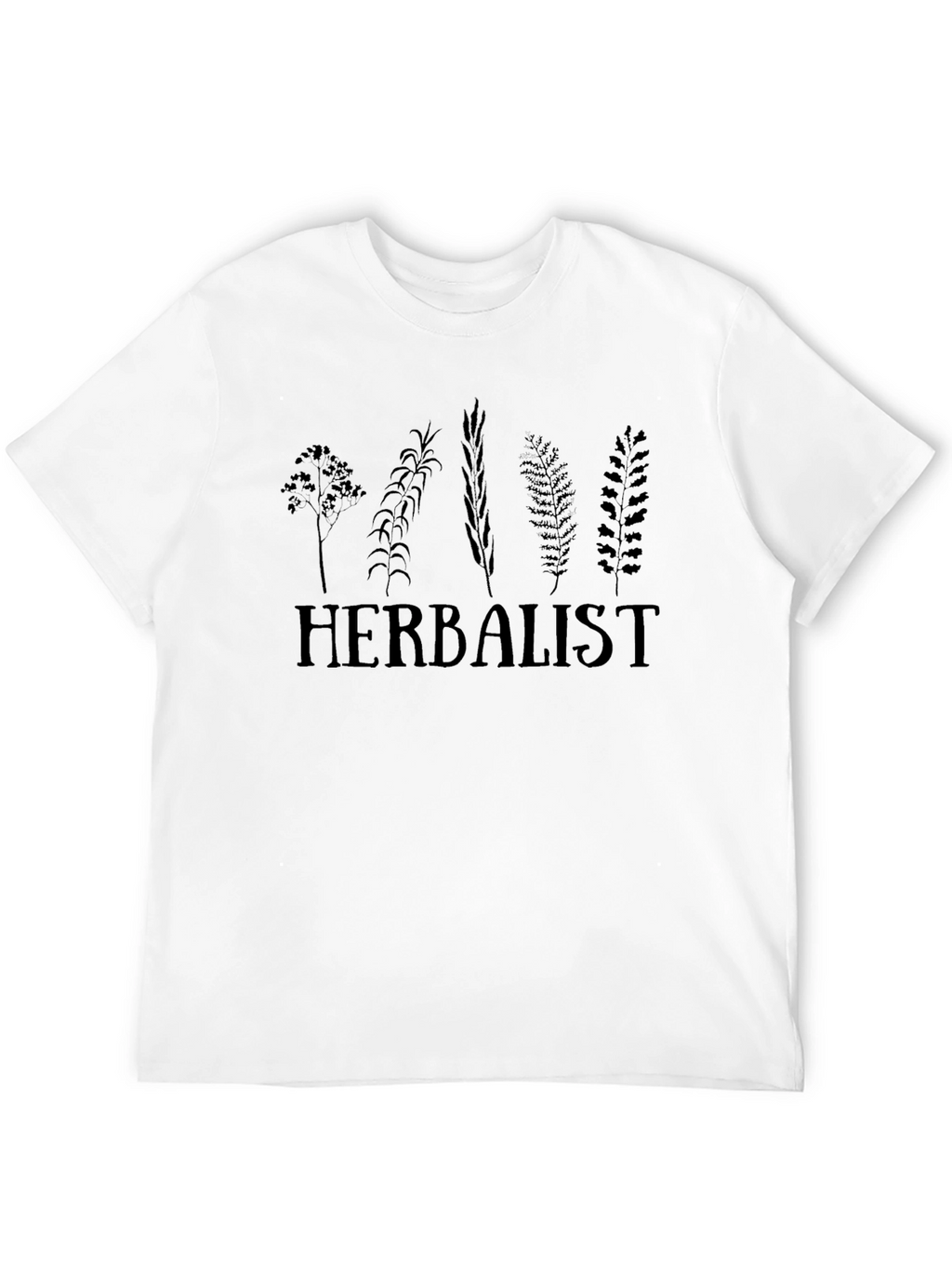 Herbalist Plant Graphic T-Shirt - Black