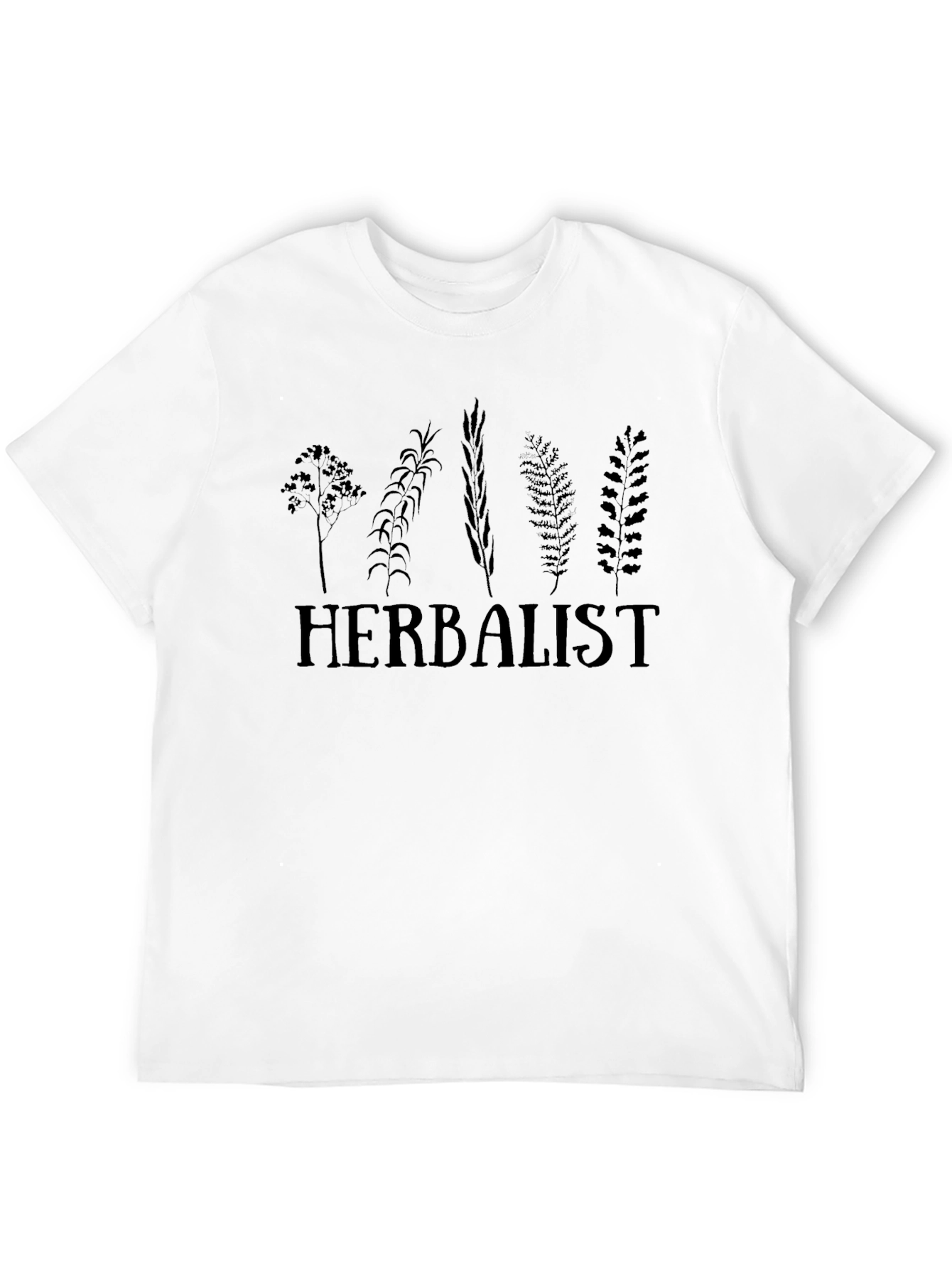 Herbalist Plant Graphic T-Shirt - Black