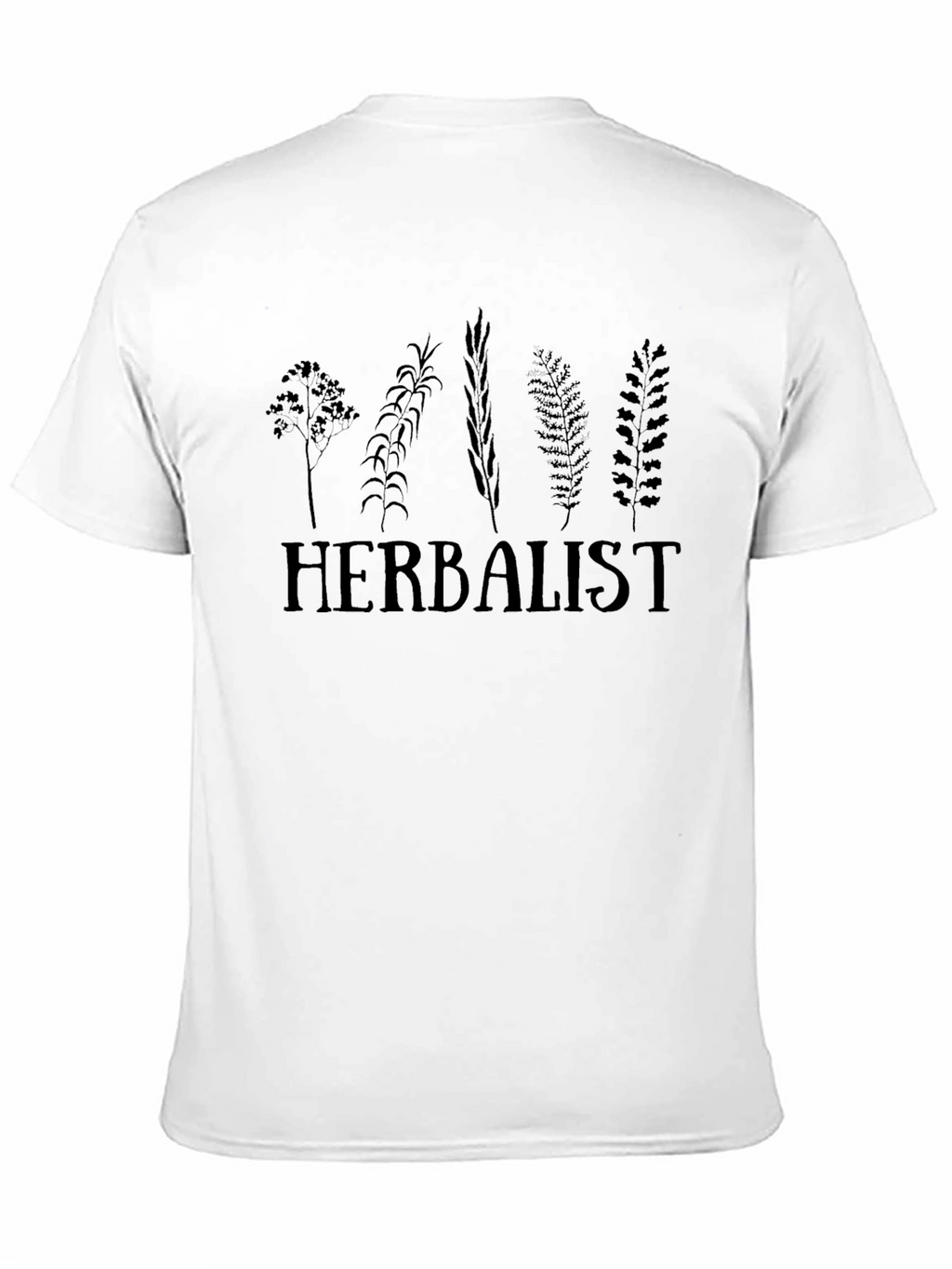 Herbalist Plant Graphic T-Shirt - Black