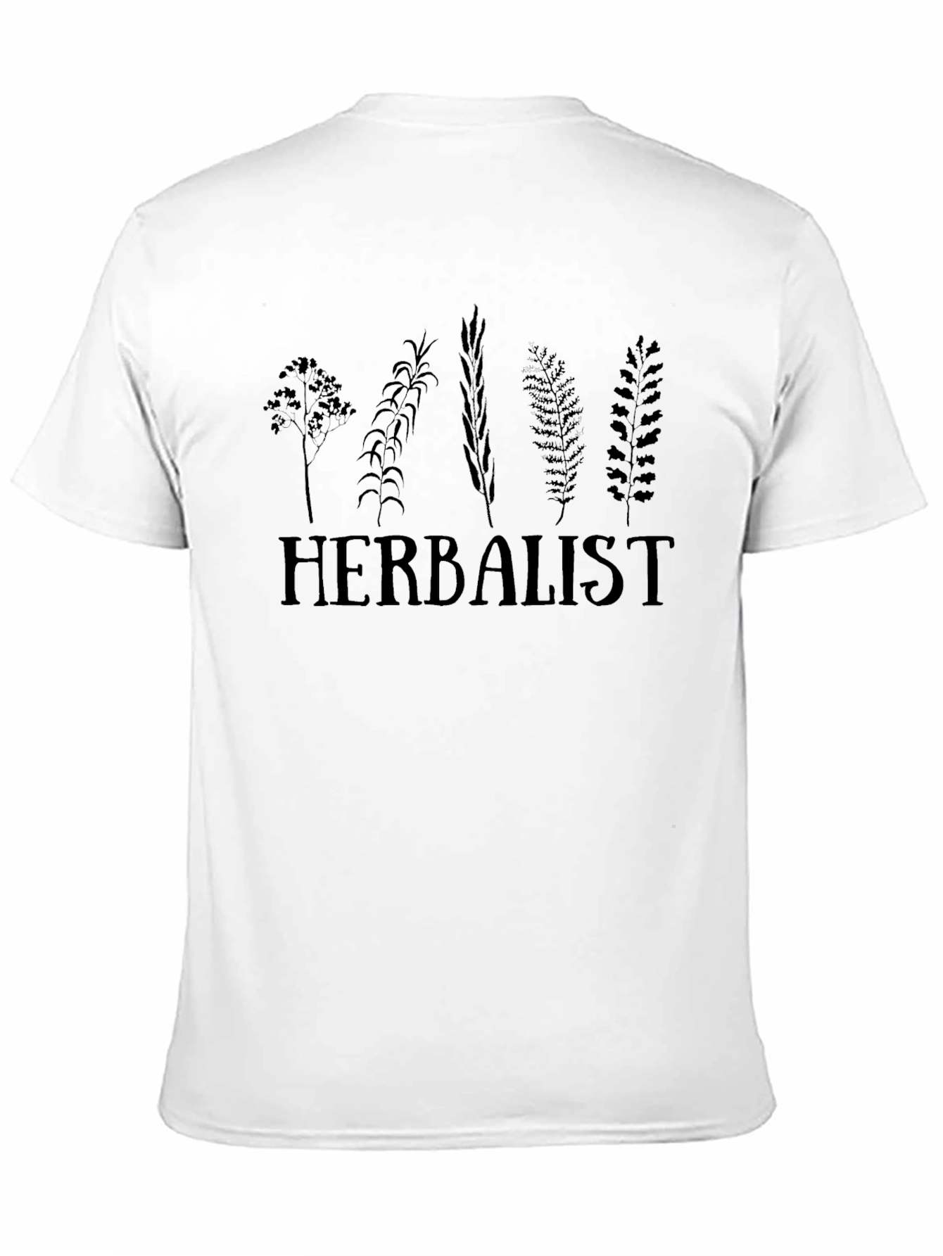 Herbalist Plant Graphic T-Shirt - Black
