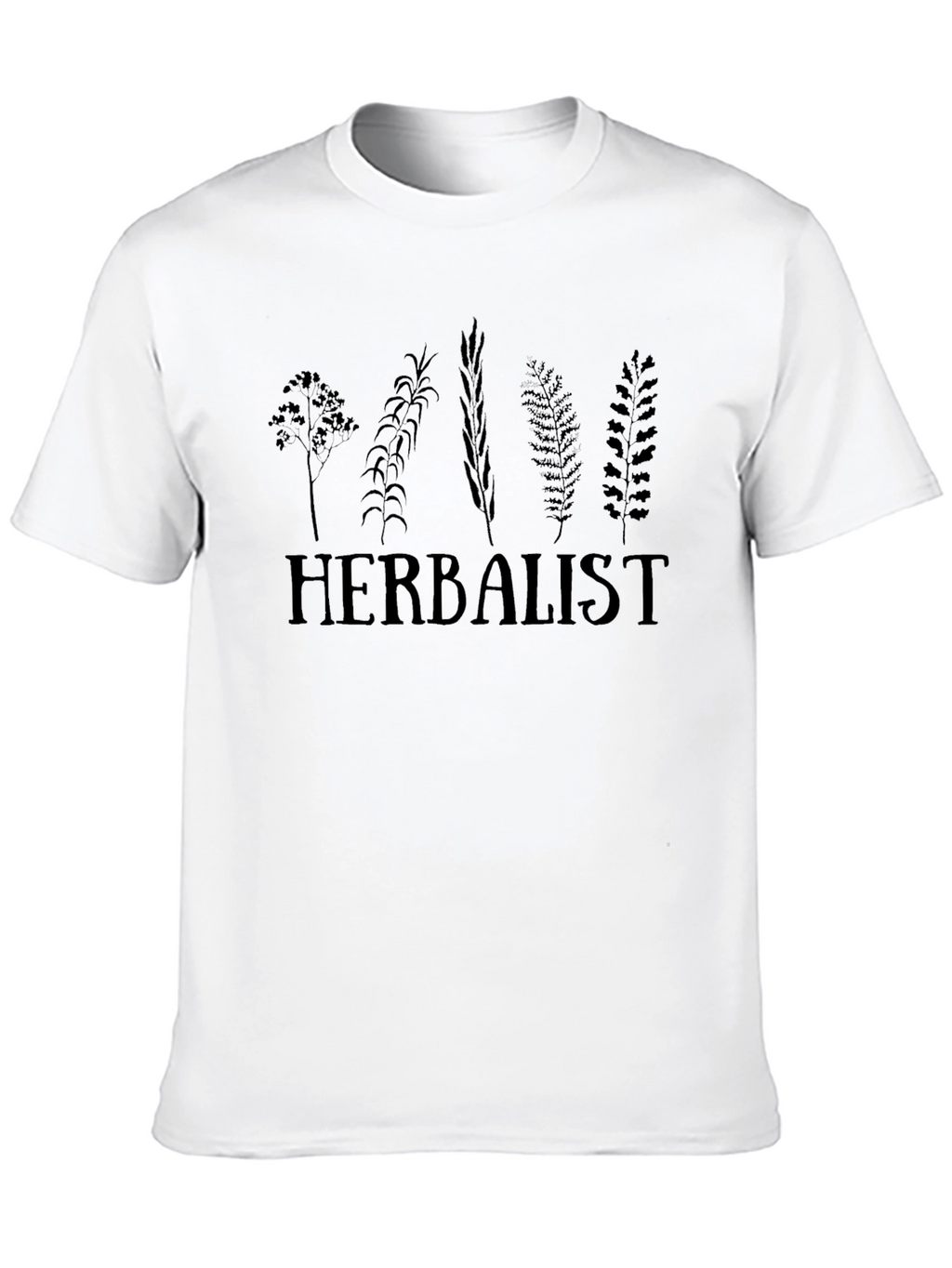 Herbalist Plant Graphic T-Shirt - Black