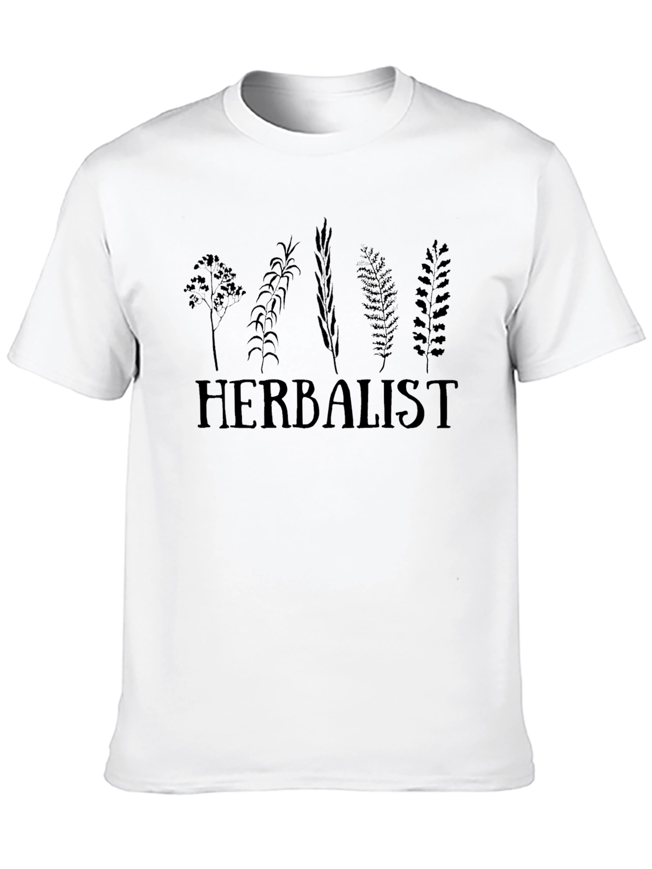 Herbalist Plant Graphic T-Shirt - Black