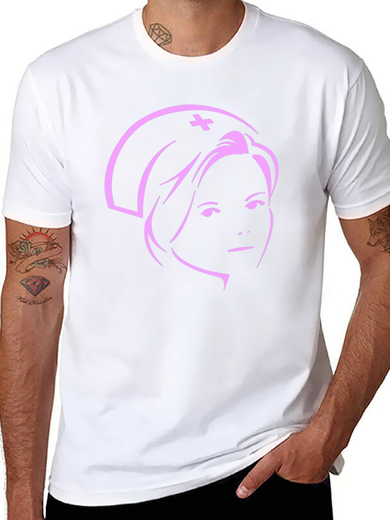 Nurse Graphic T-Shirt - Black