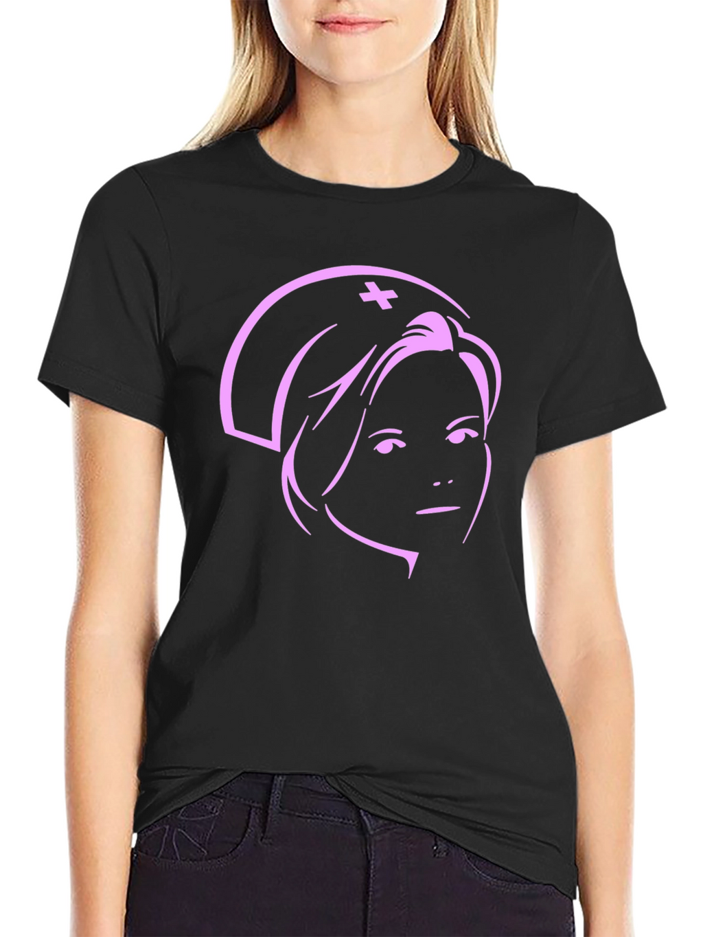Nurse Graphic T-Shirt - Black