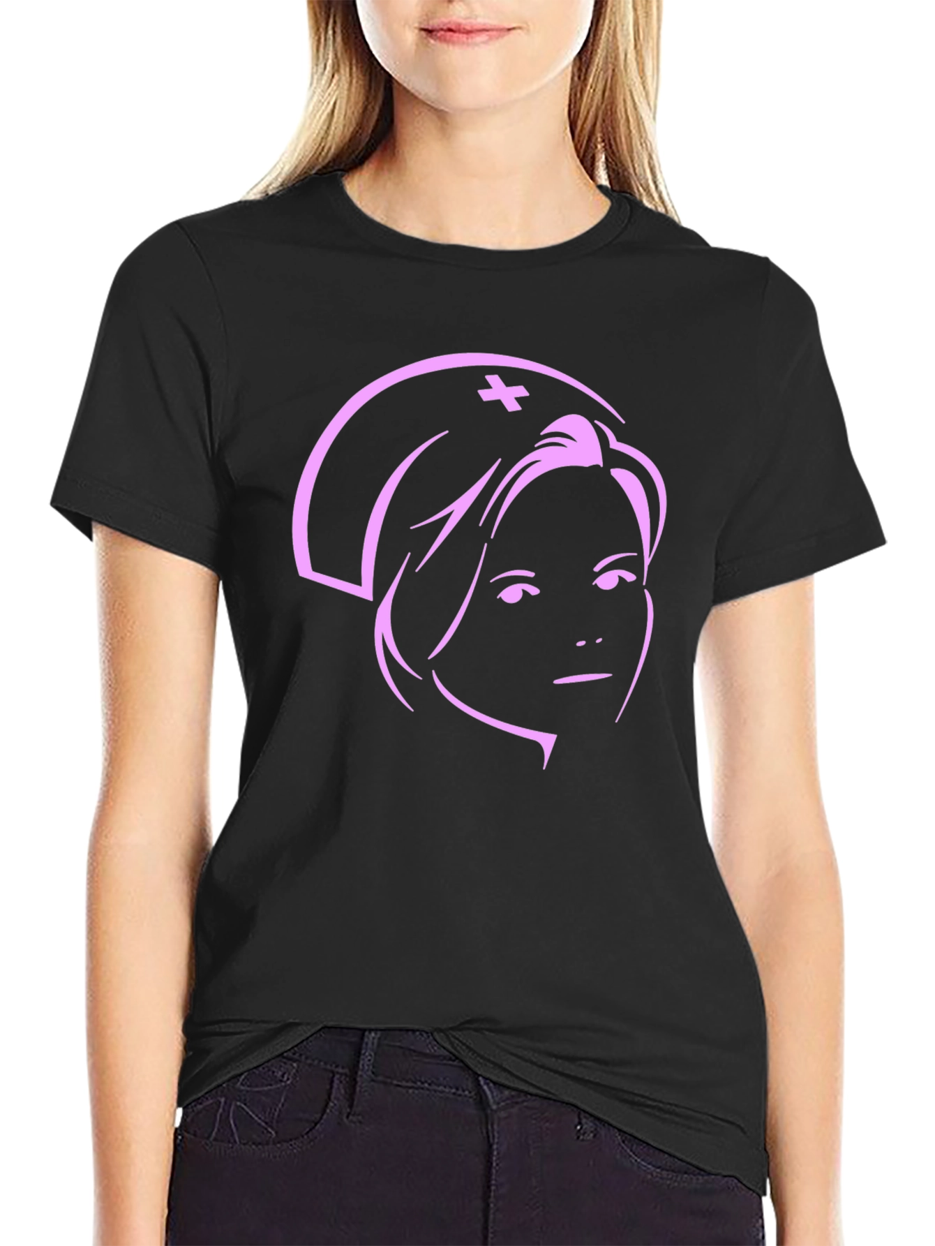 Nurse Graphic T-Shirt - Black