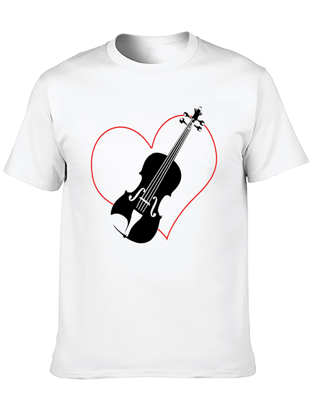 Violin Heart Graphic Tee