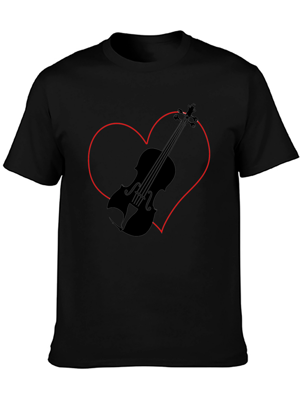 Violin Heart Graphic Tee