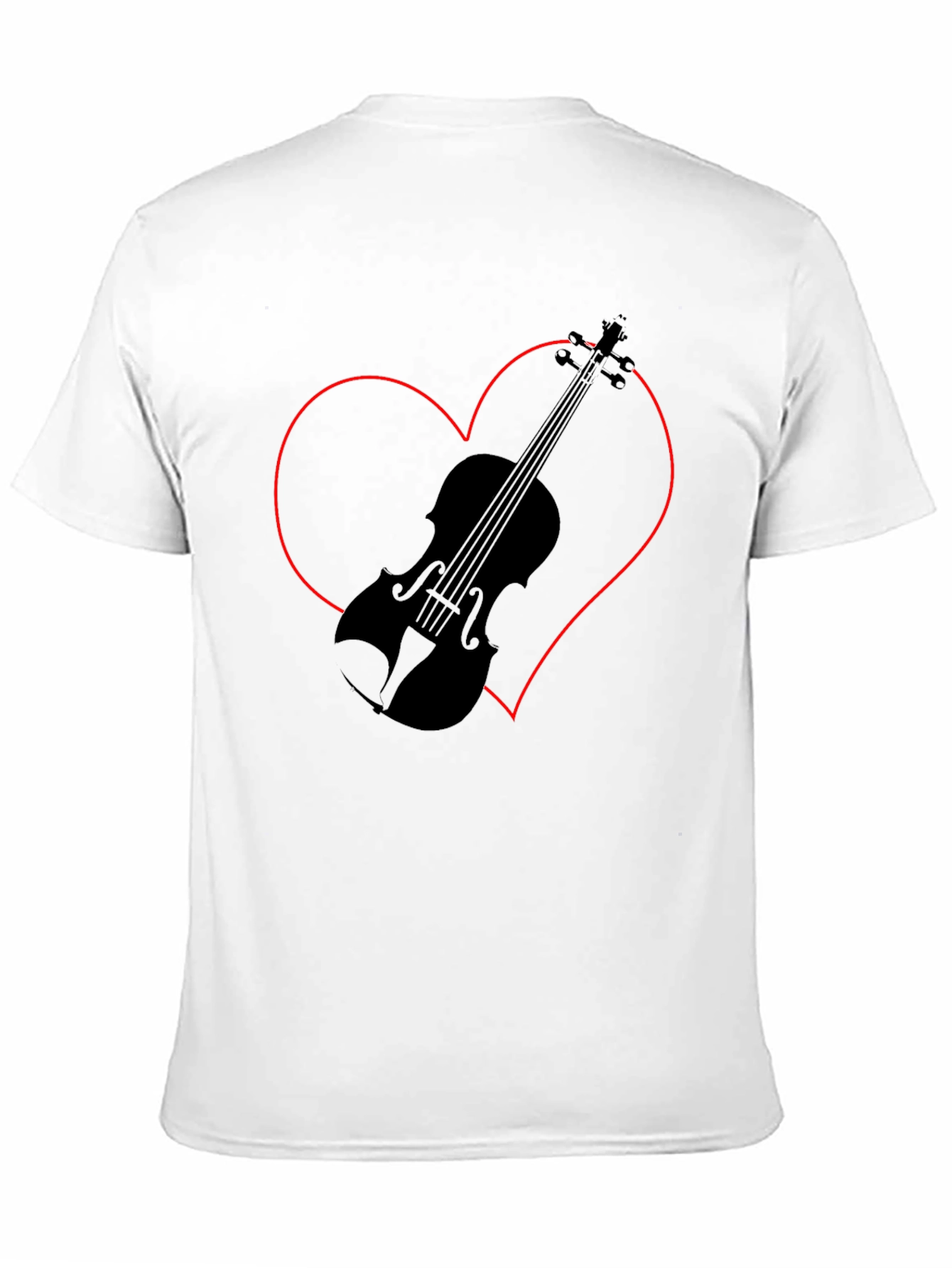 Violin Heart Graphic Tee