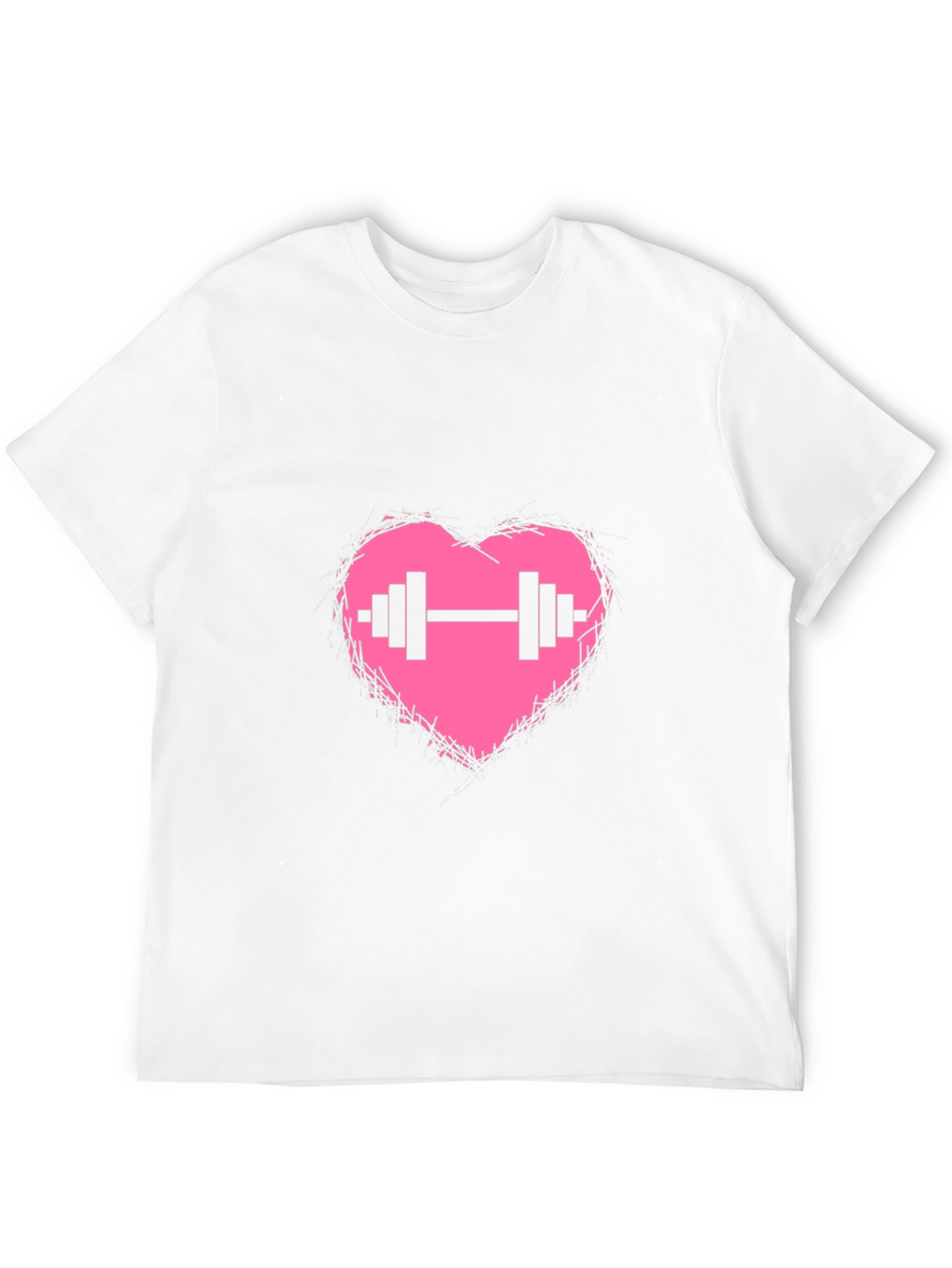Heart Barbell Graphic T-Shirt